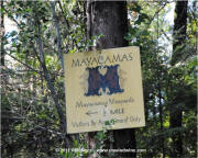 Mayacamas Road Sign