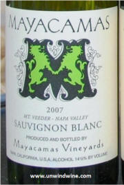 Mayacamas Mt Veeder Sauvignon Blanc 2007