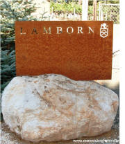 Lamborn Family Vineyards Entry Sign