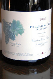Ladera Winery Pillow Road Vineyard Russian River Valley Sonoma County Pinot Noir 2006 Label
